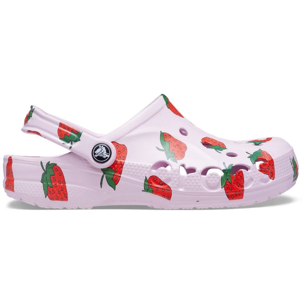 Crocs Strawberry Pink Clogs Womens 11 Mens 9 slip on shoes new with tags